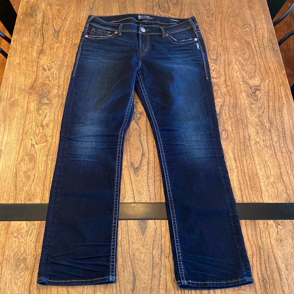 Suki Mid Straight Silver Jeans - w32/l30